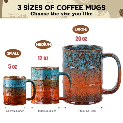 LGQ Coffee Mugs Set of 4,12 Oz Coffee Cups Ceramic, Perfect for Office Family Gatherings - Dishwasher and Microwave Safe(4,Multicolor) - Image 4