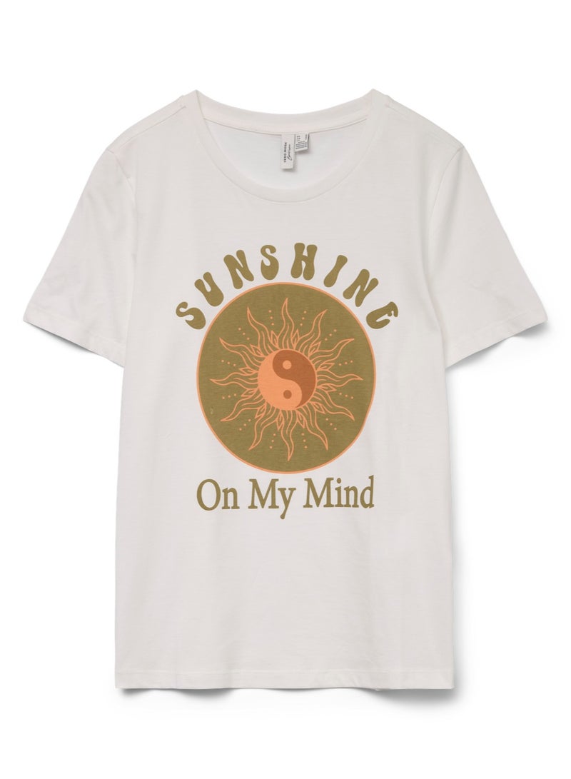 VERO MODA VMCISLA S/S O-NECK T-SHIRT JRS BTQ GA