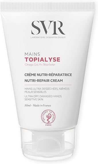 SVR SVR TOPIALYSE Nourishing Hand Cream for UltraDry Chapped Sensitive Hardworking Hands Handbag Size 50ml  - Image 1