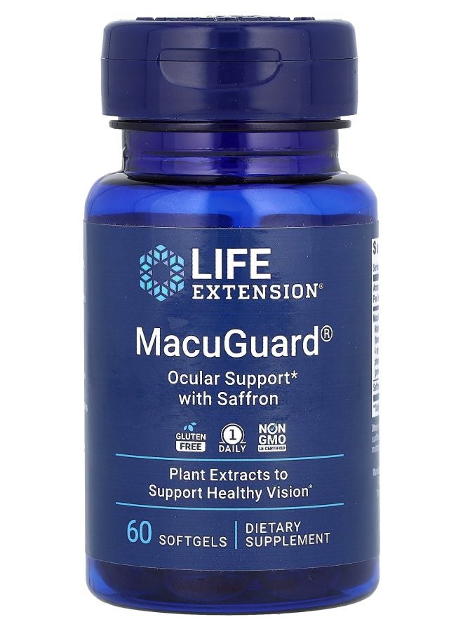 MacuGuard Ocular Support with Saffron 60 Softgels