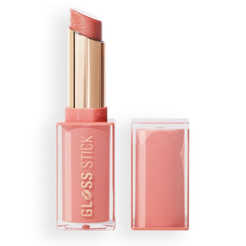 Revolution Pout Shine Glossy Lipstick Shimmer Peach Fizz - Image 1