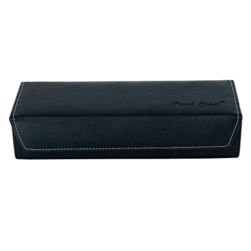 Hard Craft Watch Case Box Organiser Jewelry, Bracelet & Accessories Collection Storage Holder Gift for 5 Slots With Premium Faux Leather Interior & Exterior For Men and Women, Black - Image 2