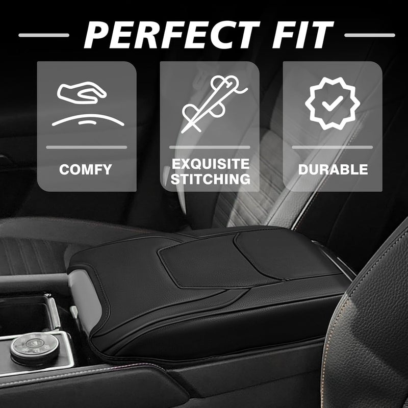 Muslogy غطاء وسادة المسند الأمامي لوحدة التحكم المركزية من ، مناسب لسيارة Toyota Corolla (طرازات 2014-2019)، مكون إضافي للراحة، مصنوع من جل نباتي، سمكه العادي. - Image 5
