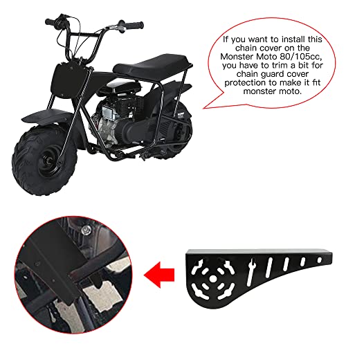 GREHUA Mini Bike Clutch Cover Chain Guard Compatible with Predator 212 196cc 224cc 6.5hp Clone Engine Coleman CT200U BT200X CT200U-EX Baja Warrior Massimo MB165 MB200 Doodlebug Motovox Minibike Parts - Image 3