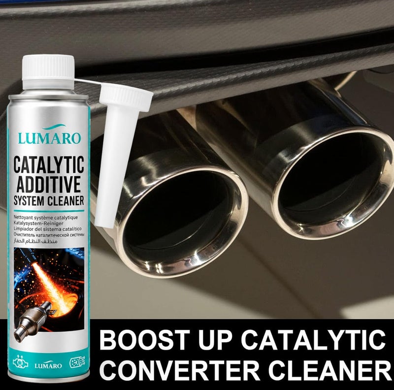 منظف ومُحسّن نظام العادم والمحول الحفاز (Catalytic Converter) من Lumaro لمحركات السيارات ونظام الوقود؛ يقلل الانبعاثات، ويستعيد أداء المحرك، ويعزز كفاءة استهلاك الوقود. منتج سهل الاستخدام يُضاف لخزان الوقود (مرفق معه فوهة صب)، عبوة 500 مل (موديل Erpc L-4006). - Image 4