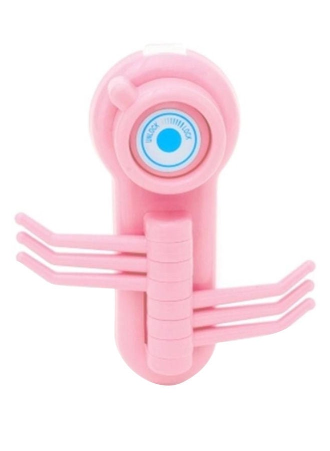 NIBEMINENT Wall Mounted Vacuum Suction Cup Hook Pink  - Image 1