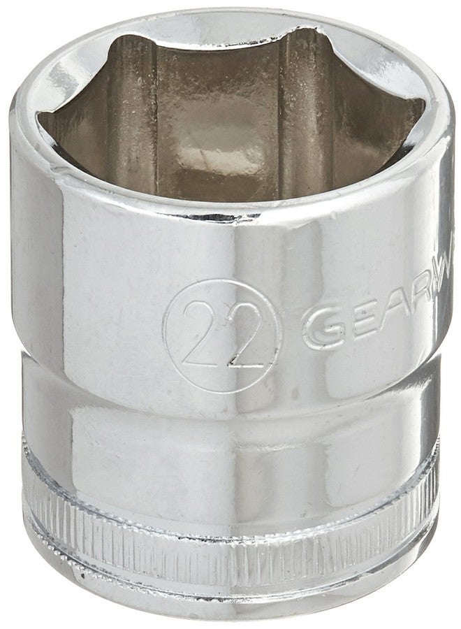 GEARWRENCH 3/8" Drive Standard Metric Socket 22mm, 6 Point - 80332 - Image 2