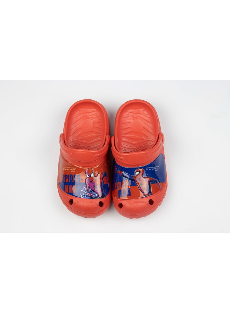 Spiderman Kids Clogs – Comfortable & Water-Friendly Slip-On Shoes for Boys – Red - Image 1