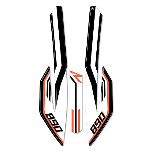 labelbike 3D Sticker Motorcycle Fender Protection and Decoration in Resin Compatible with KTM 890 Adventure R 20212023 - Image 3