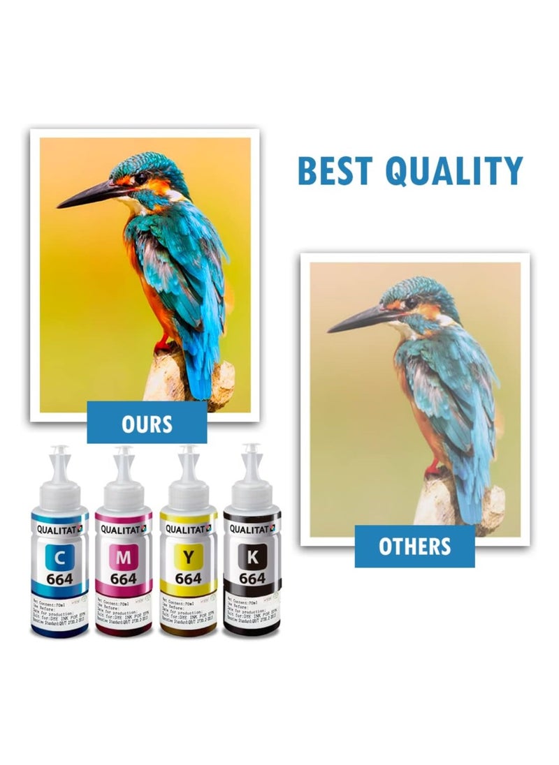 Generic Ink Set 664 for Epson Printer for EcoTank Printer L210 L220 L300 L355 L365 L555 L1300  - Image 3