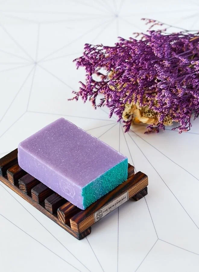 The Skin Concept  The Skin Concept Artisanal Jojoba Scrub Soap Bar - Aloha Orchid - Handmade, Vegan for Women | Best Price UAE