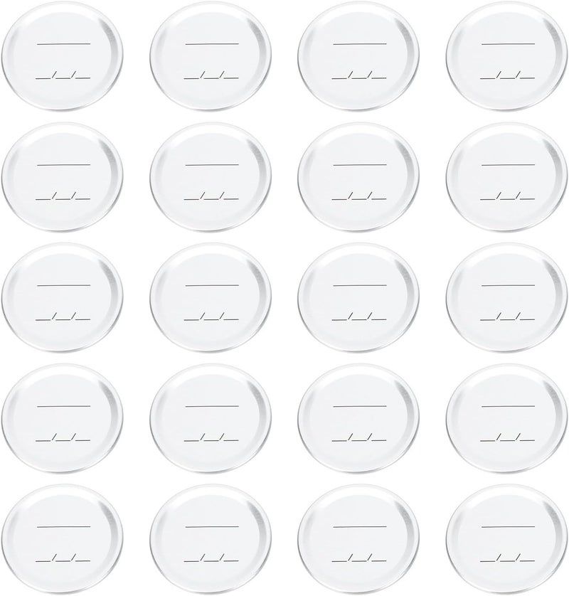 20pcs 70mm Tinplate Mason Jar Lids Sealed Covers Leakproof Can Caps for Canning Storage - Image 1
