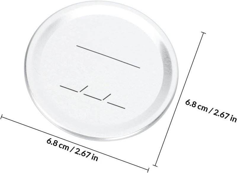 20pcs 70mm Tinplate Mason Jar Lids Sealed Covers Leakproof Can Caps for Canning Storage - Image 2