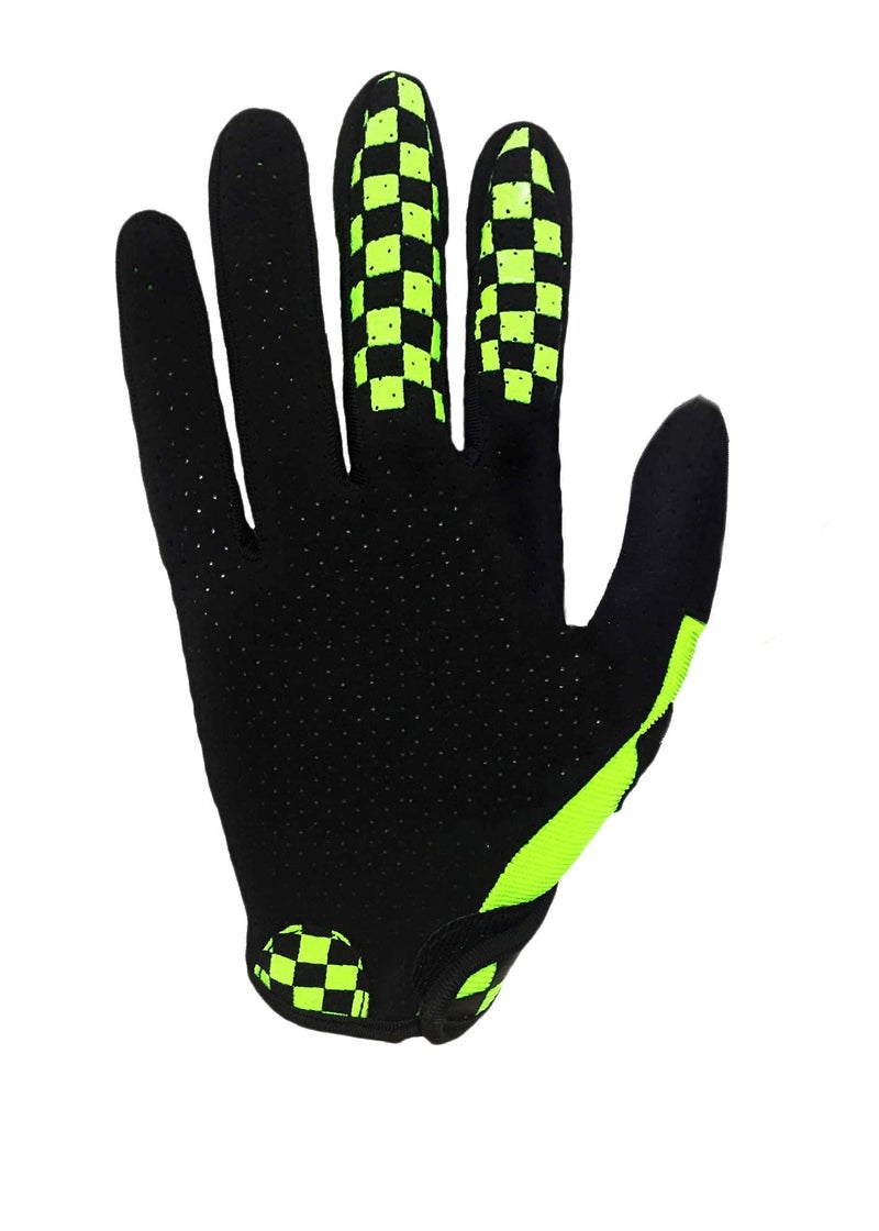 SOLO QUEEN Sim-Racing Gloves for Simulator Steering Wheel Games and Karting Glove (Yellow, M) - Image 5