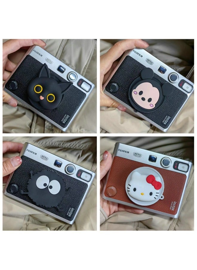 Generic - Color Picture Suitable For Fujifilm Instax Mini Evo Special Silicone Lens Cover Camera Protective Cover-Color:Black Lid-total Toy Movement - Image 1