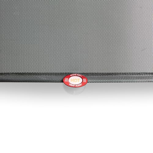 Munchkin Brica Sun Safety Car Window Shade with Heat Alert, Helps Block UVA/UVB Rays, 2 Pack, Black - Image 5