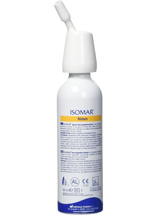 ISOMAR Saline Decongestant Spray 50ml - Image 2