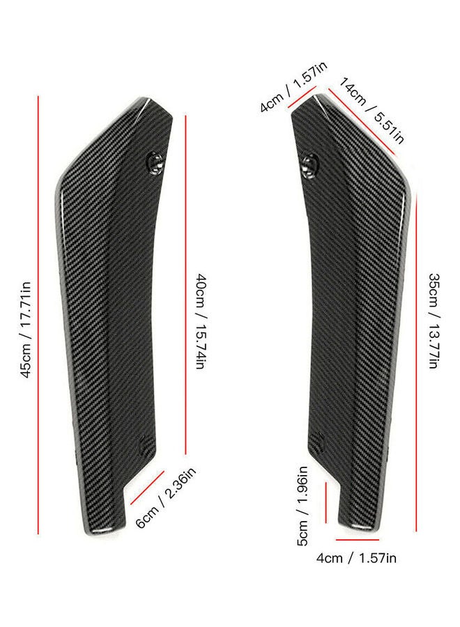 Loquat Universal Rear Bumper Lip Angle Splitters Diffuser Decorative Protection Winglets Side Skirt Extensions - Image 5