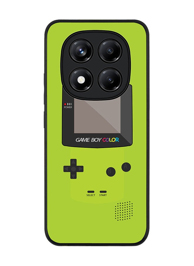 Stylizedd For Xiaomi Redmi Note 14 Pro 5G / X7 5G Case,Slim fit Camera Protection, Shockproof Thin Phone cover  - Gameboy Color - Green  - Image 1