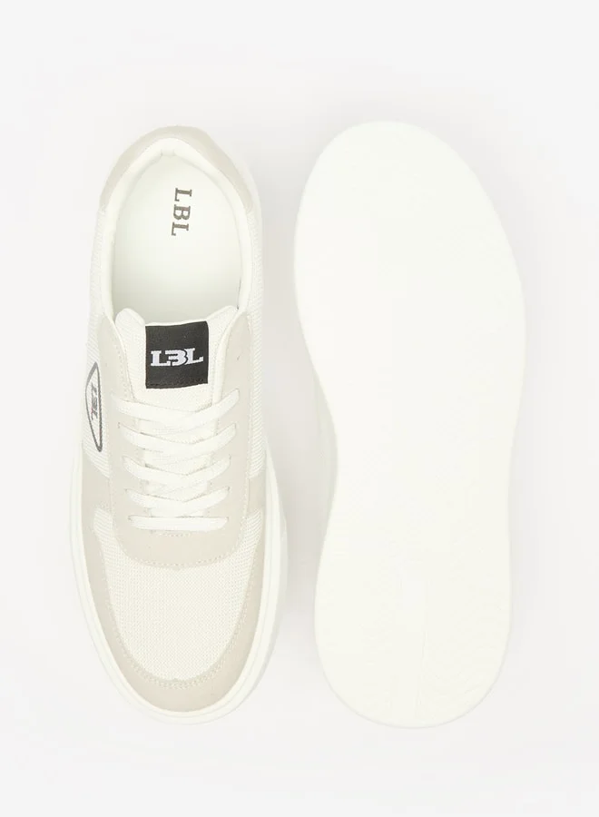 LBL by Shoexpress Men's Textured Sneakers with Lace-Up Closure