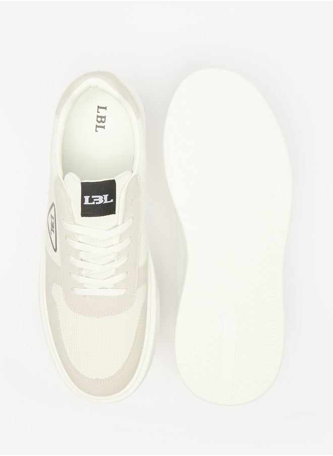 LBL by Shoexpress - Men's Textured Sneakers with Lace-Up Closure - Image 1