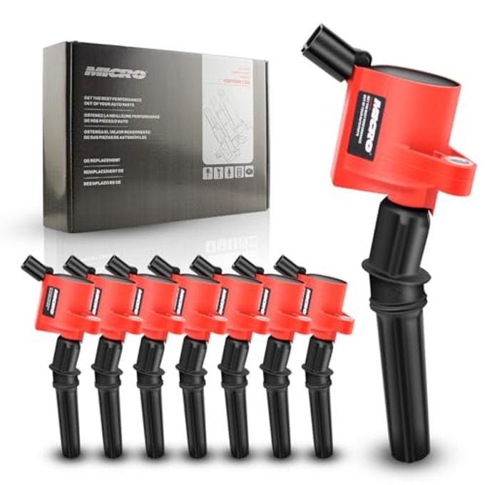 Micro DG508 Ignition Coil Pack High Engine 8 PCS Ignition Coil Curved Boot for Ford E150 E250 F150 F250 4.6L 5.4L V8 Lincoln Mercury Compatible Part DG508 DG457 DG472 DG491 F523 - Image 4