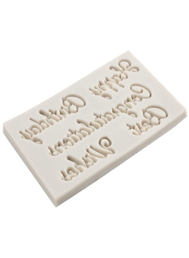 Sijiangmold Happy Birthday Silicone Molds Birthday Alphabet Fondant Silicone Mold Chocolate Molds Letters Silicone Fondant Cake Molds For Cake Decorating Cupcake Topper Polymer Clay Set Of 6 - Image 5