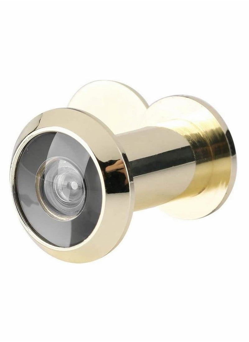 SYOSI Safety Door Viewer Solid Copper 220 degree Peephole with Heavy Duty Rotating Privacy Cover for 35mm to 60mm Doors Durable Home Office Hotel  - Image 1