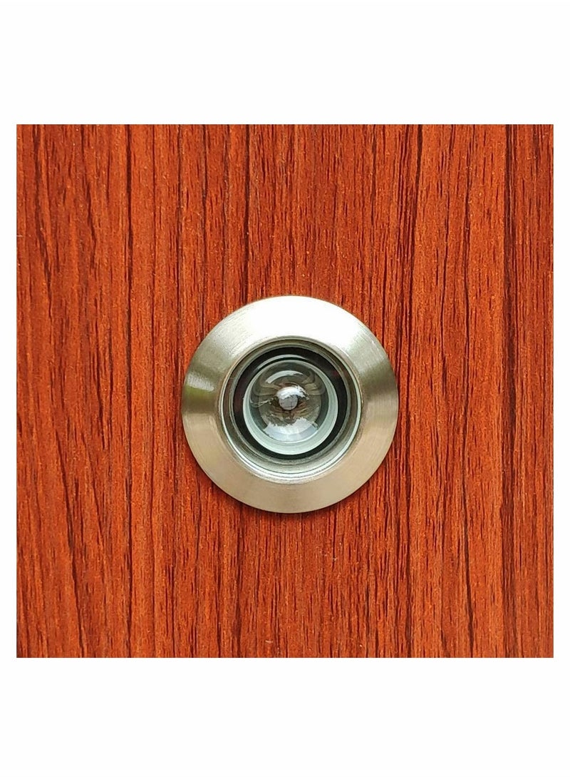 SYOSI Safety Door Viewer Solid Copper 220 degree Peephole with Heavy Duty Rotating Privacy Cover for 35mm to 60mm Doors Durable Home Office Hotel  - Image 3