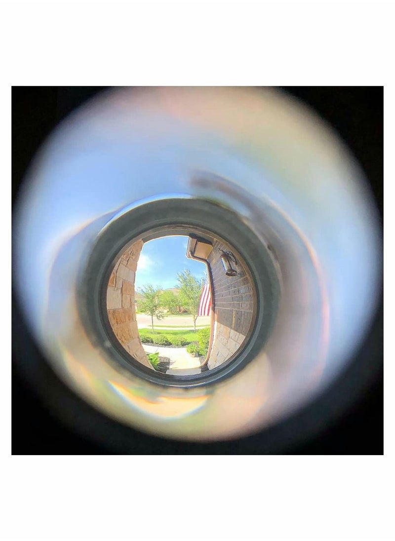 SYOSI Safety Door Viewer Solid Copper 220 degree Peephole with Heavy Duty Rotating Privacy Cover for 35mm to 60mm Doors Durable Home Office Hotel  - Image 4