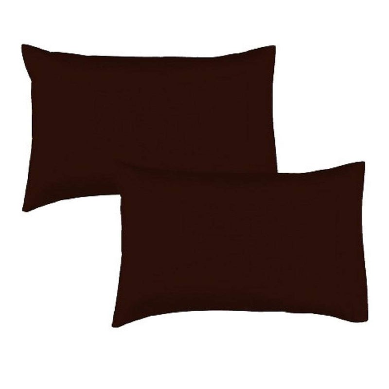 IMSMARTMART Ultra Soft Microfiber Bed Pillows - Pack of 2 | Fluffy, Luxurious Hug Pillows for Sleeping | 3 Month Warrenty 3 Month Warrenty (Standard - 18 x 27 Inches, Brown) - Image 1