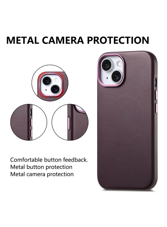 Zaboon Case For iPhone 13 Electroplated Metal Button MagSafe Phone Case - Image 2