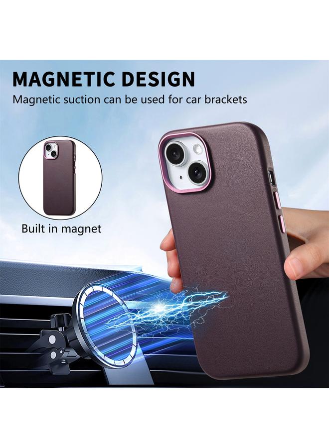 Zaboon Case For iPhone 13 Electroplated Metal Button MagSafe Phone Case - Image 5