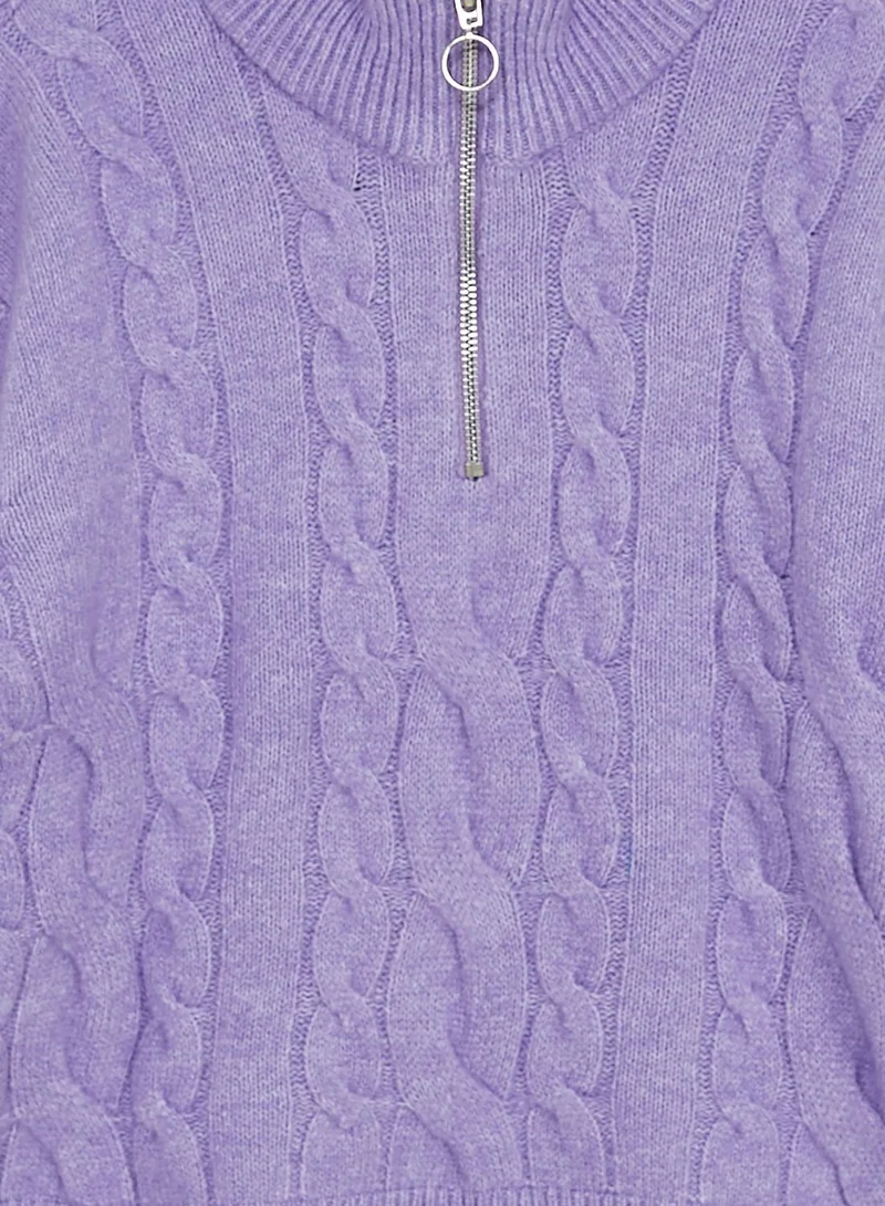 Vero Moda Girl Kids Essential Zip Pull Sweater