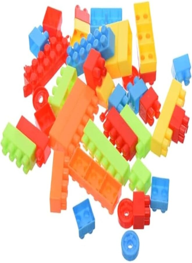 Plastic Colorful Building Blocks Kit Include Various Shapes With Creative Design And Allows To Reach Multiple Ideas Aiming To Develop Mind Creativity Skills For Kids Set Of 320 Pieces - Multi Color 