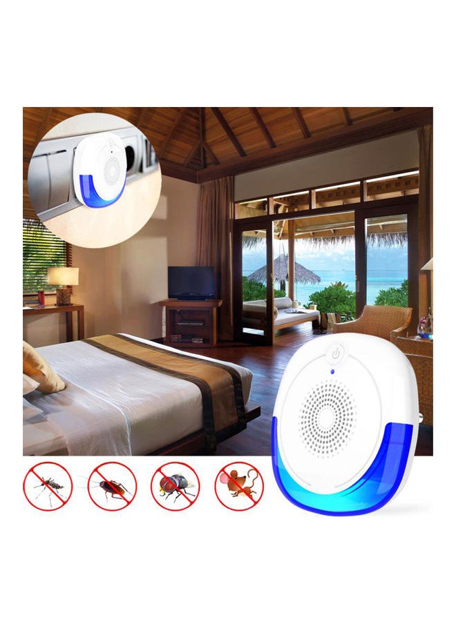 Generic - Ultrasonic Animal Scarer Blue/White - Image 1