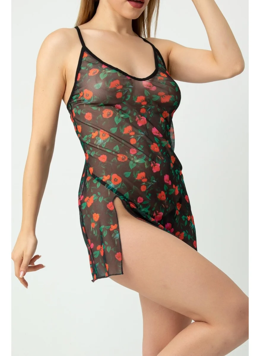 Miorre Phevos Patterned Strappy Nightgown