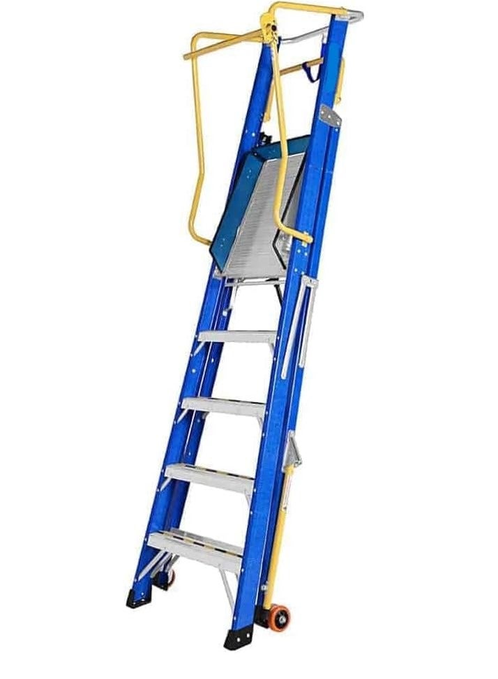 ABBASALI 5ft Fiberglass Platform Ladder (1.4m) - Image 3