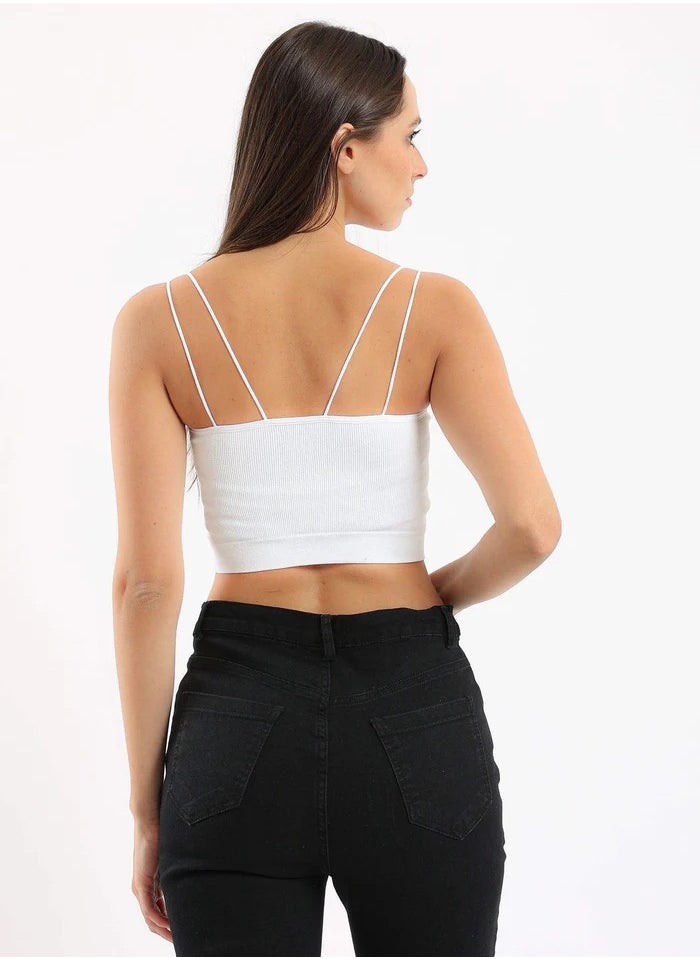 Carina - Spaghetti Straps Cropped Top - Image 1