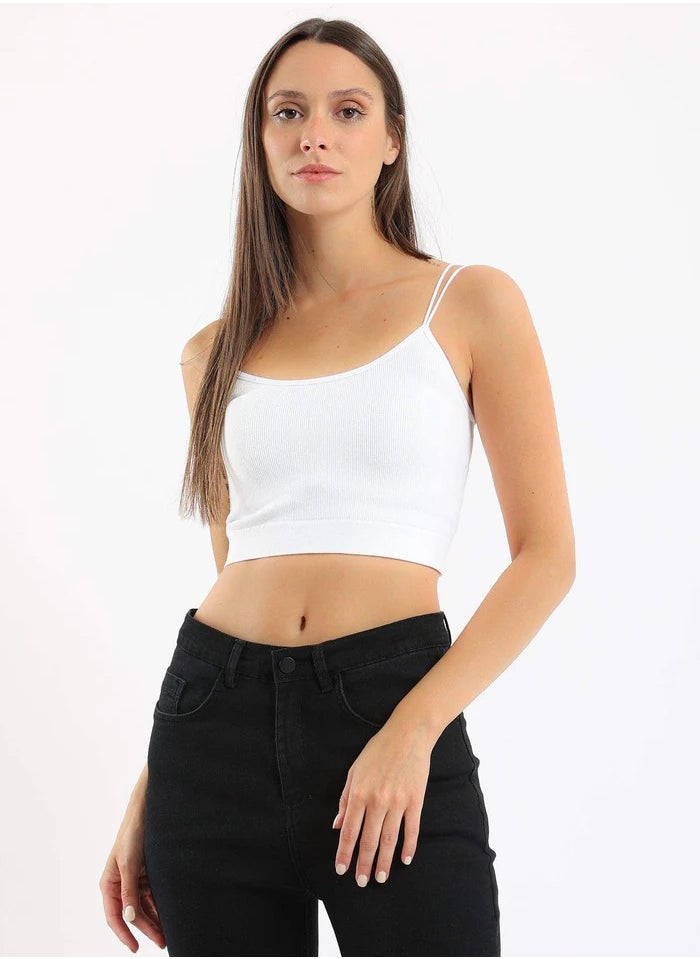 Carina - Spaghetti Straps Cropped Top - Image 1