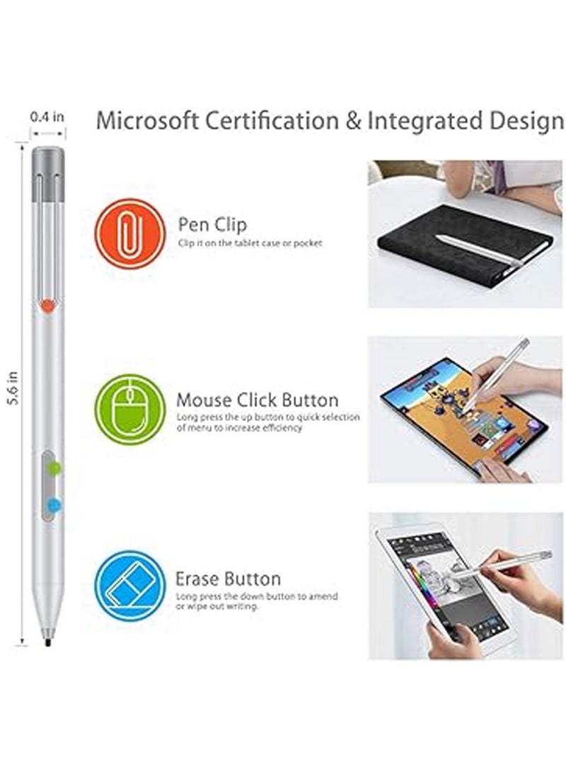 Surface Pen Compatible with Microsoft Surface with 4096 Pressure for Surface Pro 7/6/5/4/3, Surface Laptop, Surface Book, Surface Go HP Pavilion Windows Ink Pen Palm Rejection Tilt Shadow  - Image 3