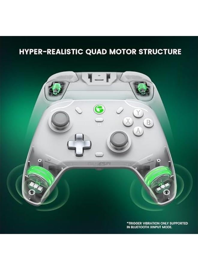 T4 Cyclone Pro Wireless Pro Controller for Switch/Lite/OLED, Hall Effect Controller (No Drifting) for Windows PC, Switch, Steam Deck, Android & iOS (White) - Image 5