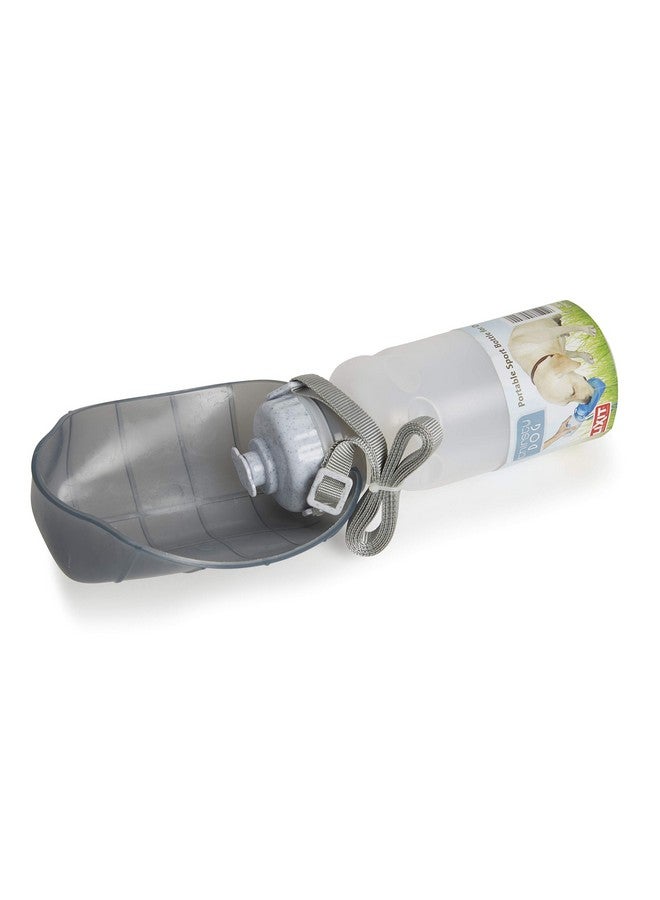 Lixit Hand Held Foldable Travel Hiking Outdoor Watering Bottle Bowl for Dogs (Pack of 1, Granite) - Image 3