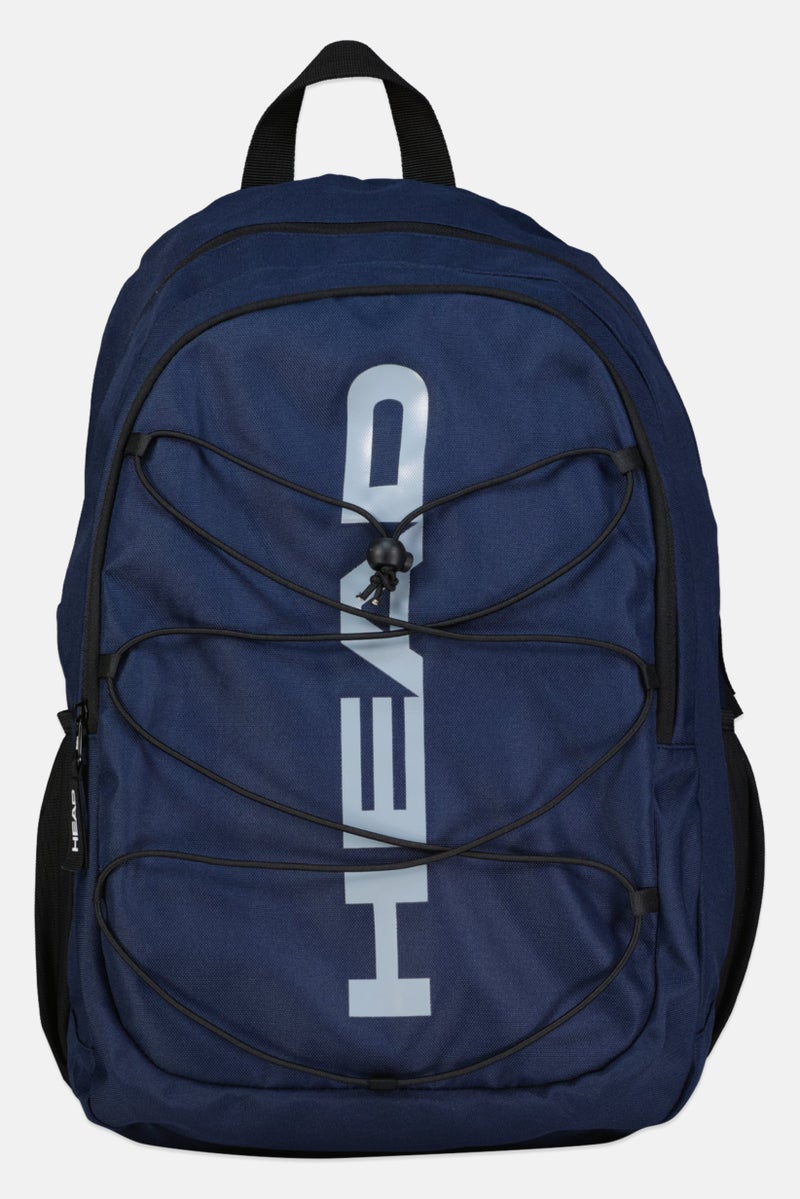 HEAD Men Brand Logo Backpack With Elastic, Navy - Image 1