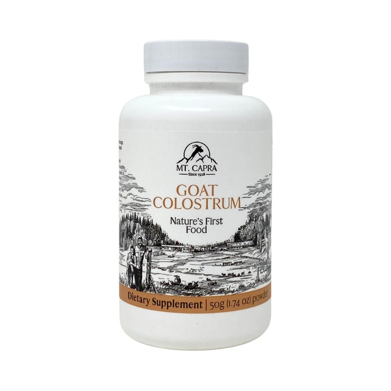 Mt Capra Mt. Capra Goat Milk Colostrum | for Healthy Immune System, Gut, and Athletic Performance | Grass-Fed, High in Immunoglobulins | 17 Servings - 50 Grams - Image 1