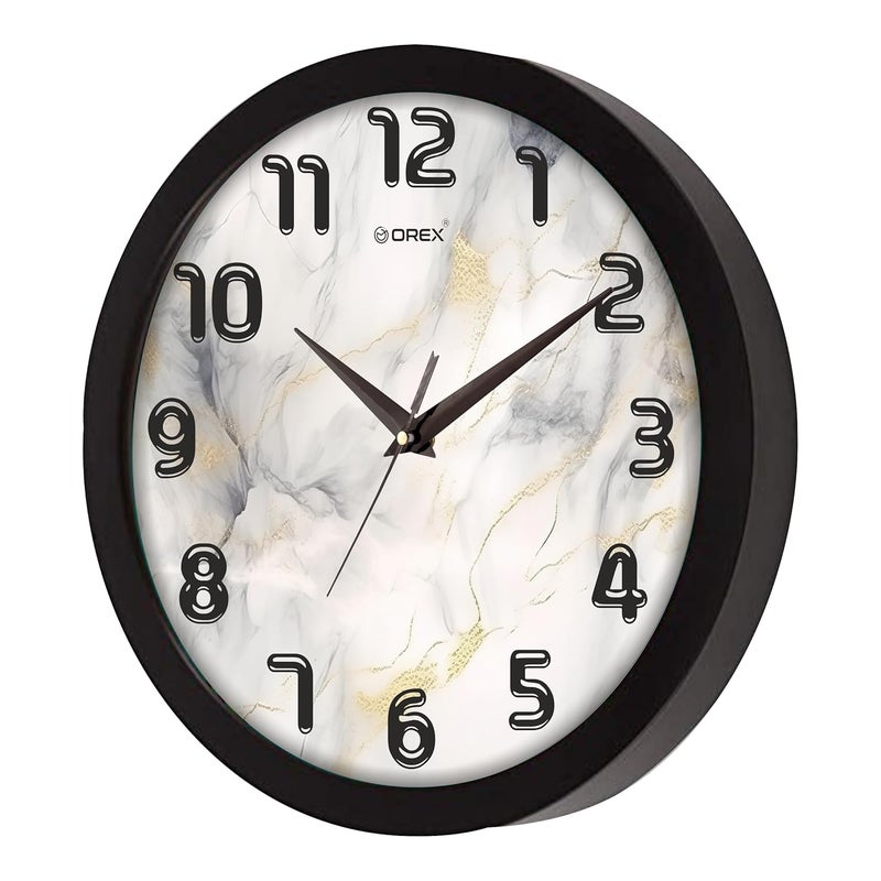 OREX Printed Wall Clock, 12 Inches Round Shape for Home, Bedroom, Office, Living Room - Image 2