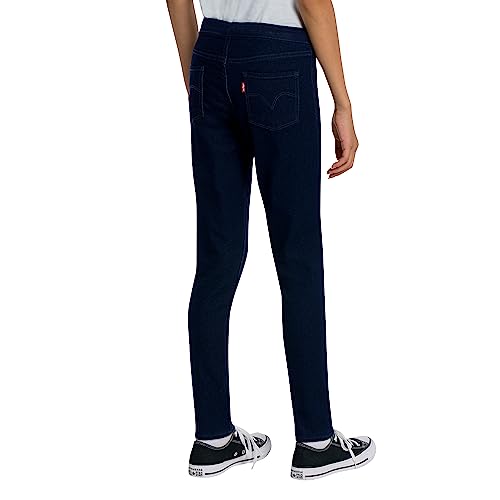 Levi's Girls' Big Skinny Fit Pull On Jeggings, New Rinse, 12 - Image 3