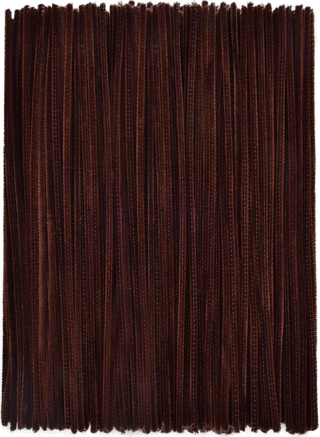 Hapeper 400 Pieces Brown Christmas Pipe Cleaners Chenille Stems for Christmas DIY Arts Crafts Projects Supplies - Image 1