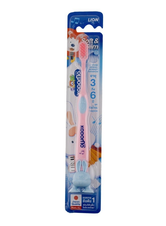 Kodomo Children's Toothbrush (Soft&Slim) 3-6 Yrs