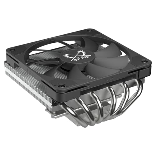 SCYTHE Big Shuriken 4 Low Profile CPU Cooler, 4.7" x 4.8" x 2.6", 12V, 200W, 31.78dB, Compatible with Desktop, Laptop, Server, Other Electronic Devices - Image 1